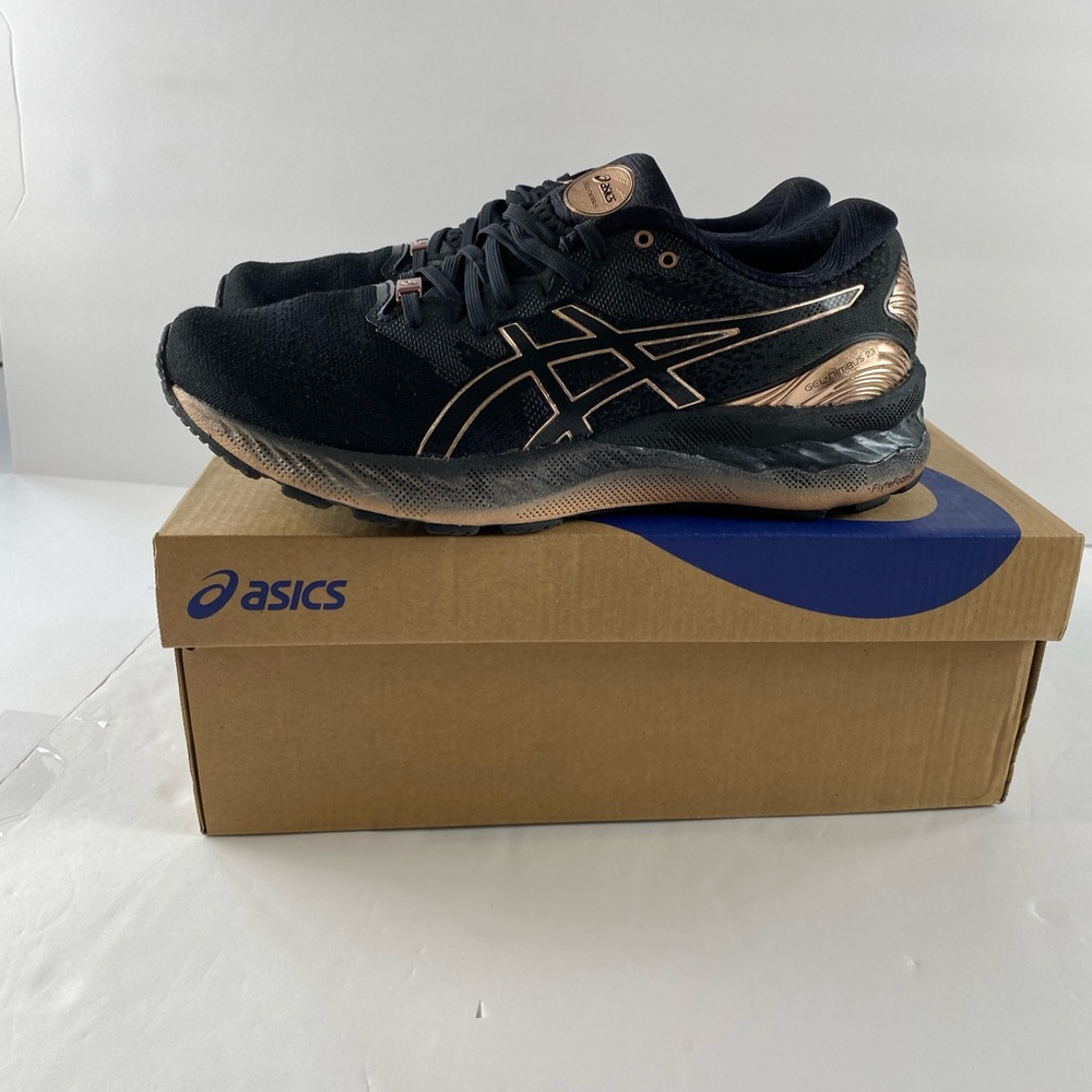 Asics Gel Nimbus 23 Platinum Black/Rose gold  8.5 with box - Picture 3 of 11